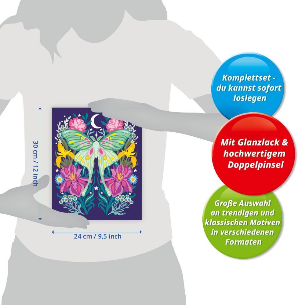 Ravensburger Malen nach Zahlen CREART Trend Serie C Pixie Cold Luna-Motte 12023096