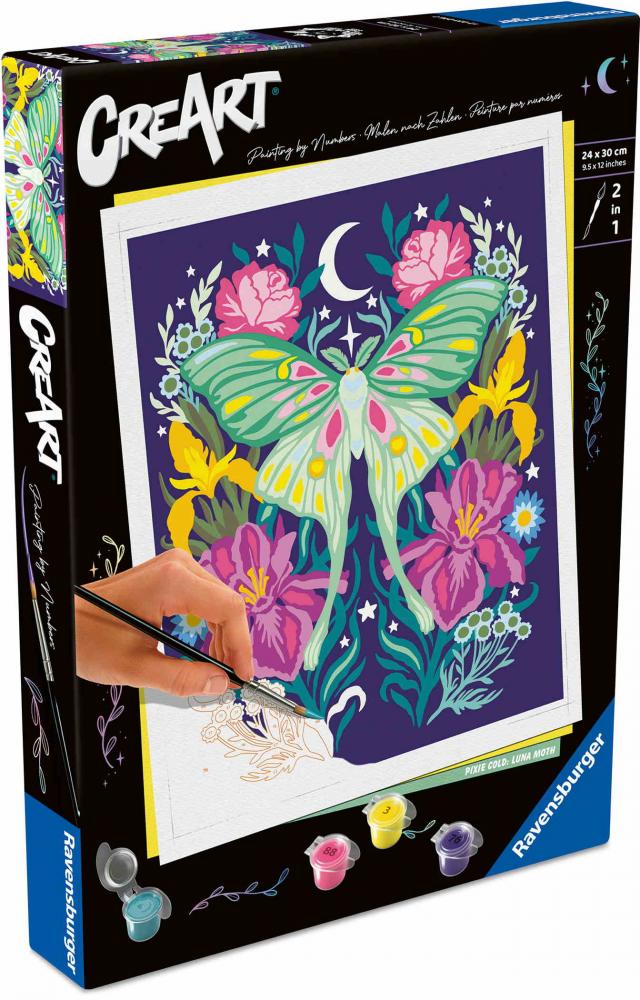 Ravensburger Malen nach Zahlen CREART Trend Serie C Pixie Cold Luna-Motte 12023096