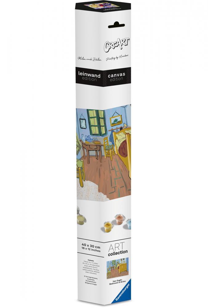 Ravensburger Malen nach Zahlen CREART CANVAS Leinwand Schlafzimmer in Arles Van Gogh 12023097