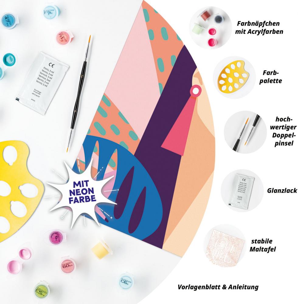 Ravensburger Malen nach Zahlen CREART Trend Serie C Neon Diva 12023099
