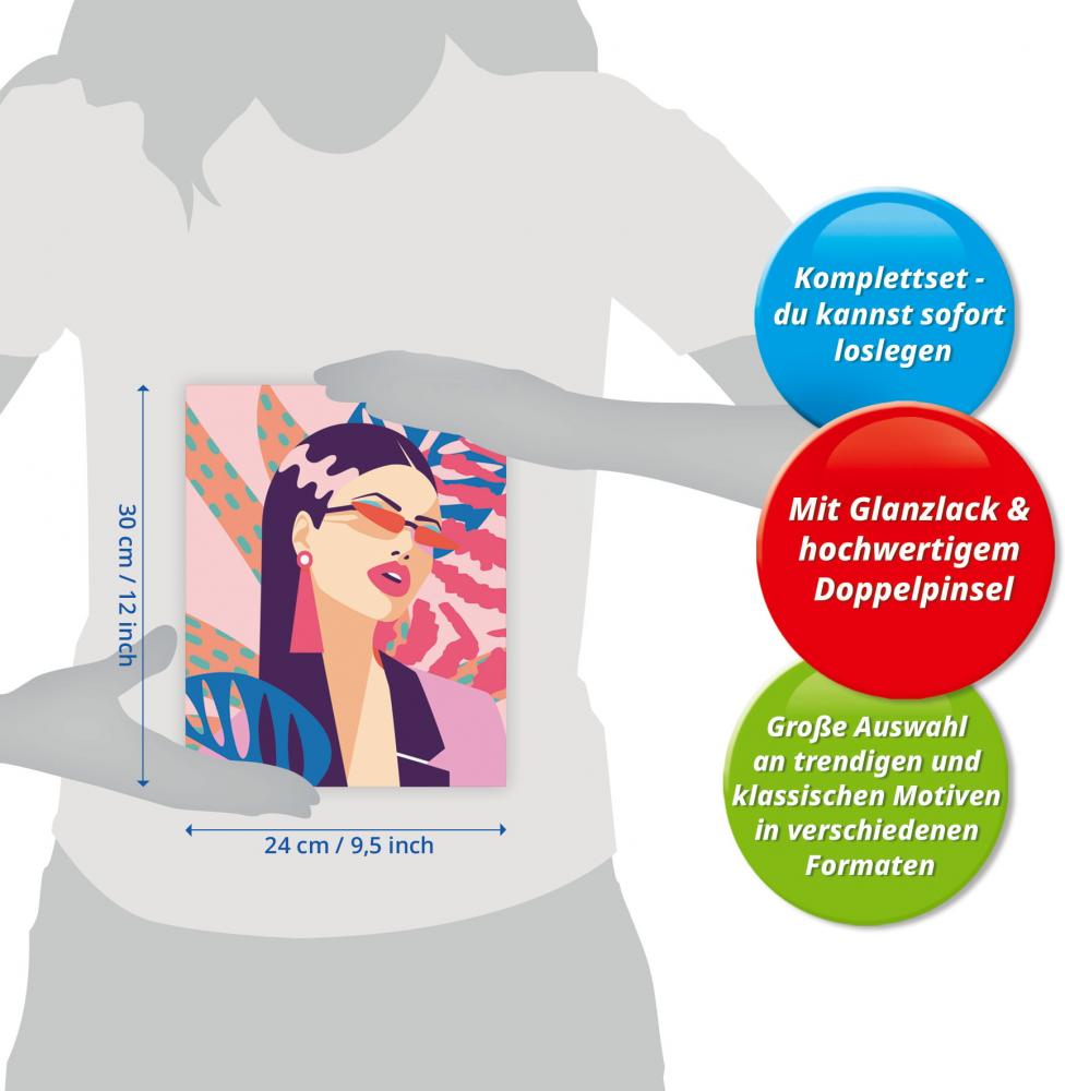 Ravensburger Malen nach Zahlen CREART Trend Serie C Neon Diva 12023099