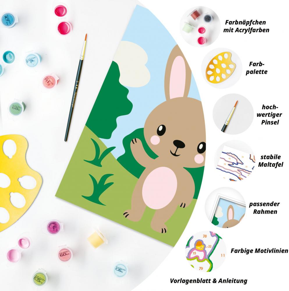Ravensburger Malen nach Zahlen CREART Serie F Süßer Hase 12023101 12023101