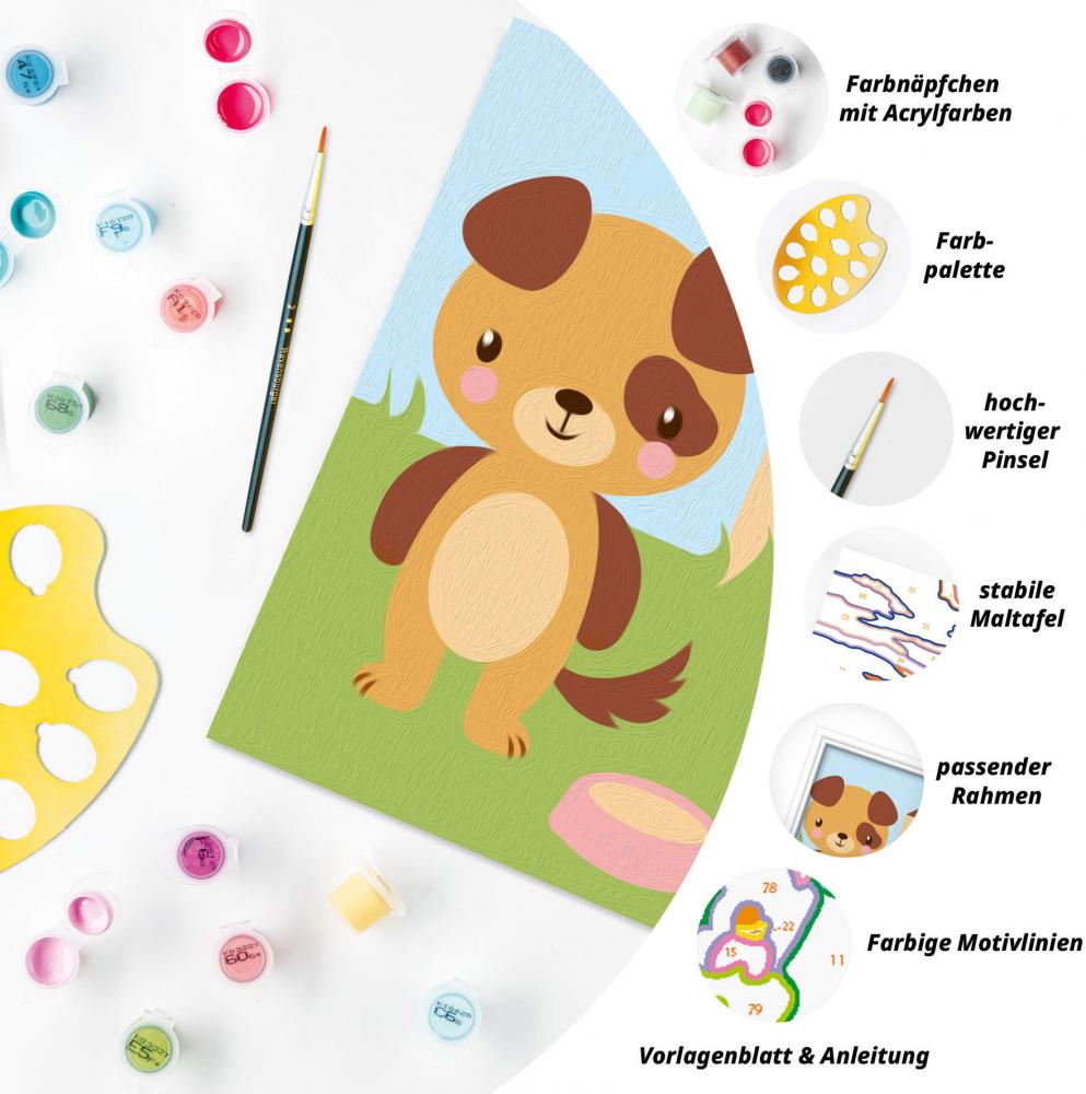 Ravensburger Malen nach Zahlen CREART Serie F Süßer Hund 12023104 12023104