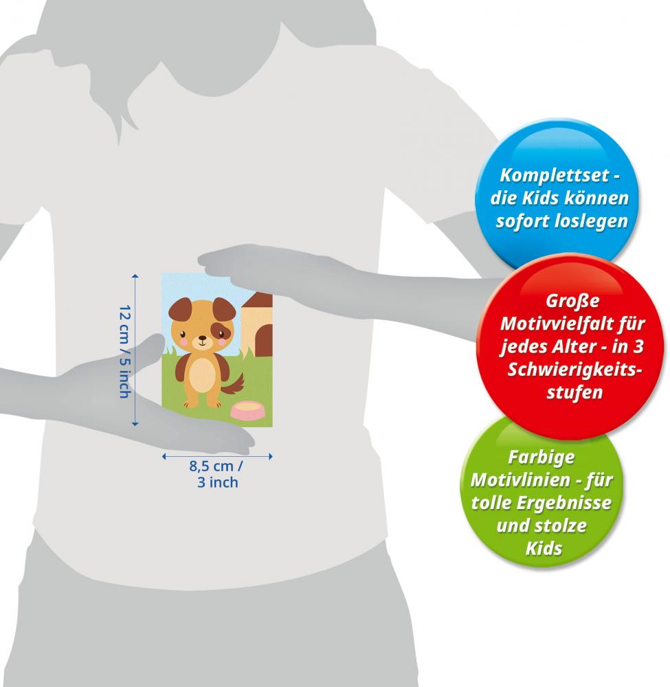 Ravensburger Malen nach Zahlen CREART Serie F Süßer Hund 12023104 12023104