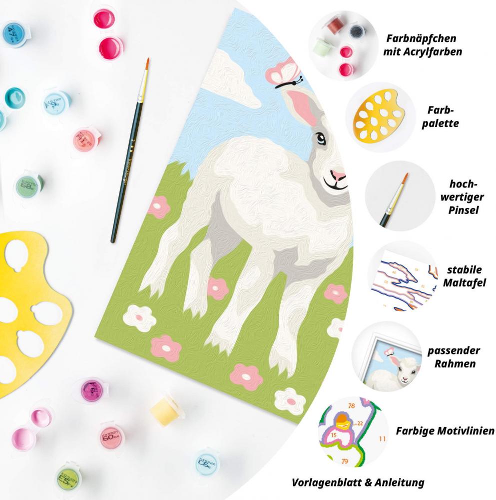 Ravensburger Malen nach Zahlen CREART Serie F Süßes Lämmchen 12023105 12023105