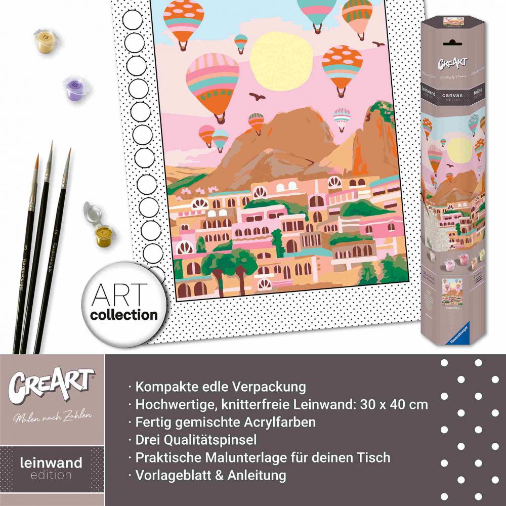 Ravensburger Malen nach Zahlen CREART CANVAS Collection Leinwand Kappadokien 12023112