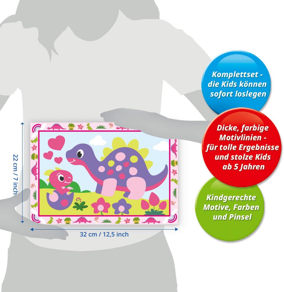Ravensburger Malen nach Zahlen CREART Junior Bunte Dinosaurier 12023113