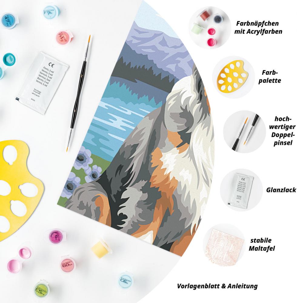 Ravensburger Malen nach Zahlen CREART Trend Serie C Australian Shepherd Merlin 12023114