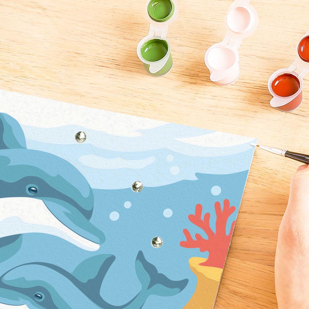 Ravensburger Malen nach Zahlen CREART Sonderserie E Verspielte Delfine 12023115 12023115