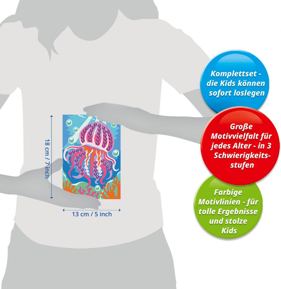 Ravensburger Malen nach Zahlen CREART Sonderserie E Farbenfrohe Qualle 12023116 12023116