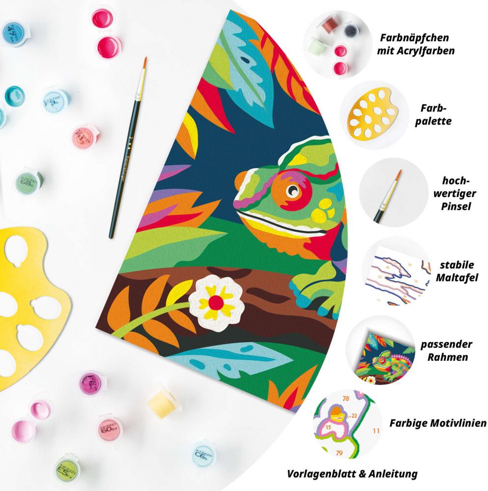 Ravensburger Malen nach Zahlen CREART Serie D Farbenfrohes Chamäleon 12023118 12023118