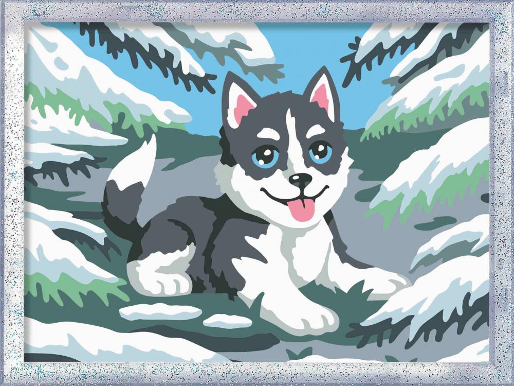 Ravensburger Malen nach Zahlen CREART Serie D Romantik Frecher Husky 12023120 12023120