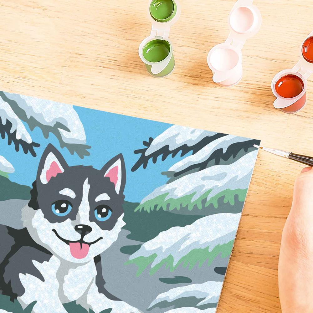 Ravensburger Malen nach Zahlen CREART Serie D Romantik Frecher Husky 12023120 12023120