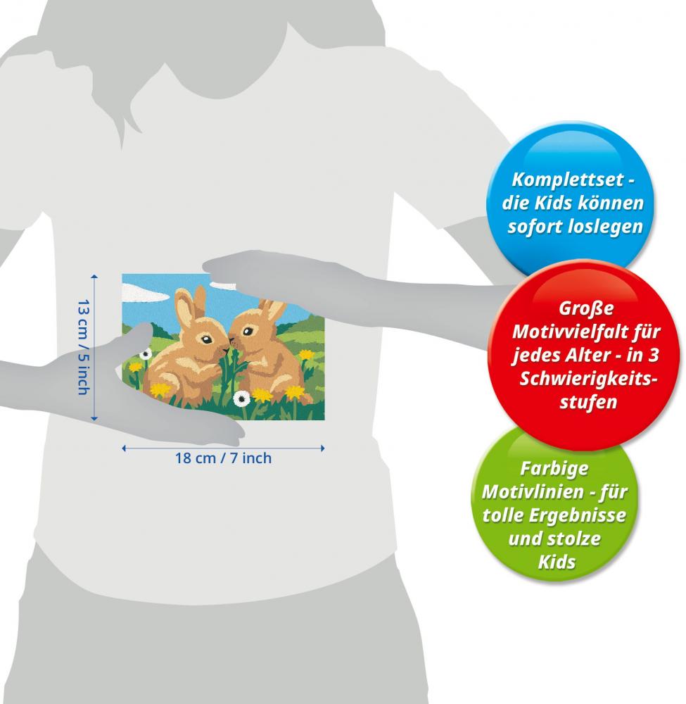 Ravensburger Malen nach Zahlen CREART Serie E Hasenfreunde 12023124 12023124
