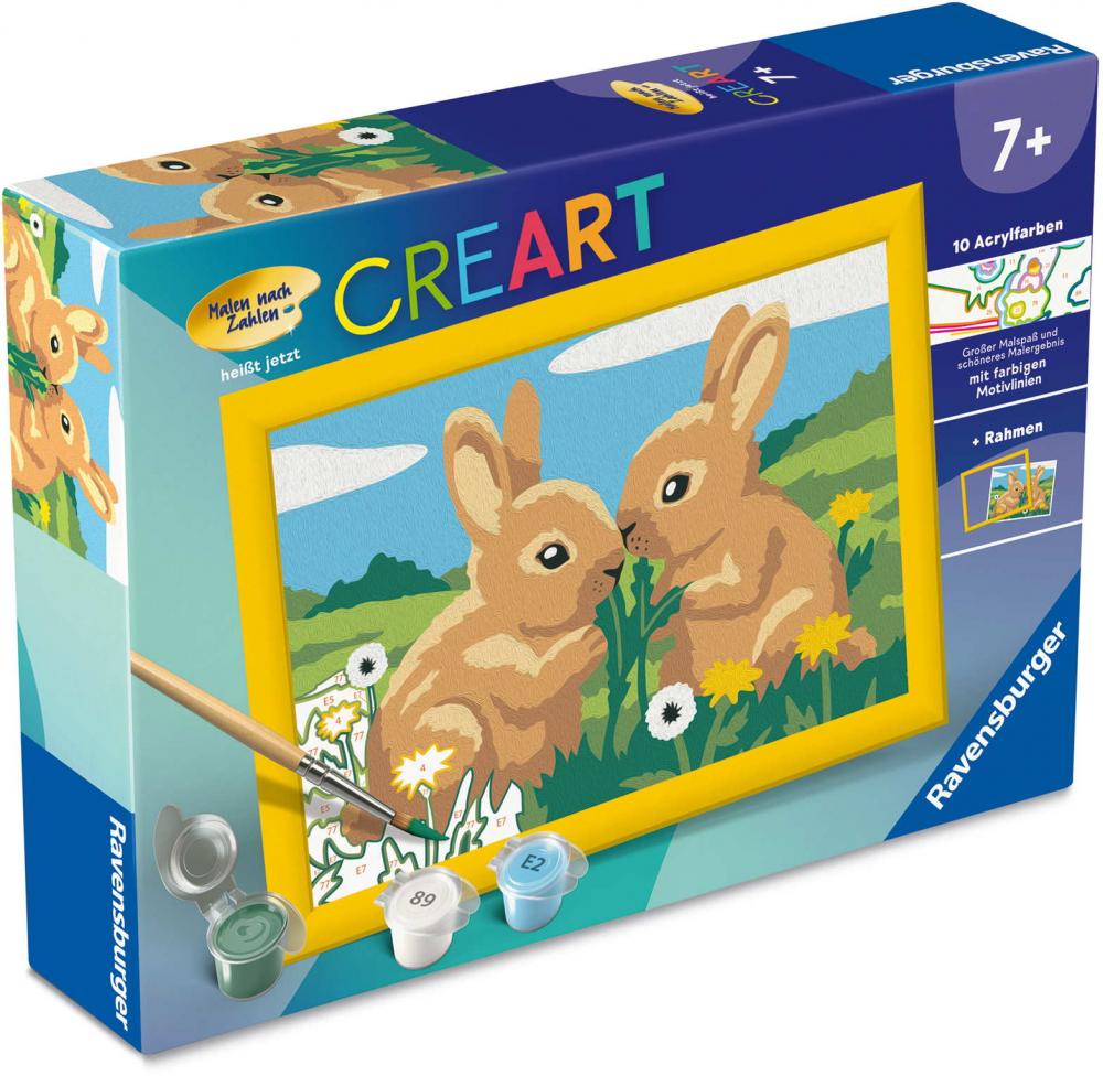 Ravensburger Malen nach Zahlen CREART Serie E Hasenfreunde 12023124 12023124