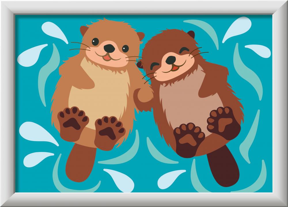 Ravensburger Malen nach Zahlen CREART Serie E Verliebte Otter 12023125 12023125