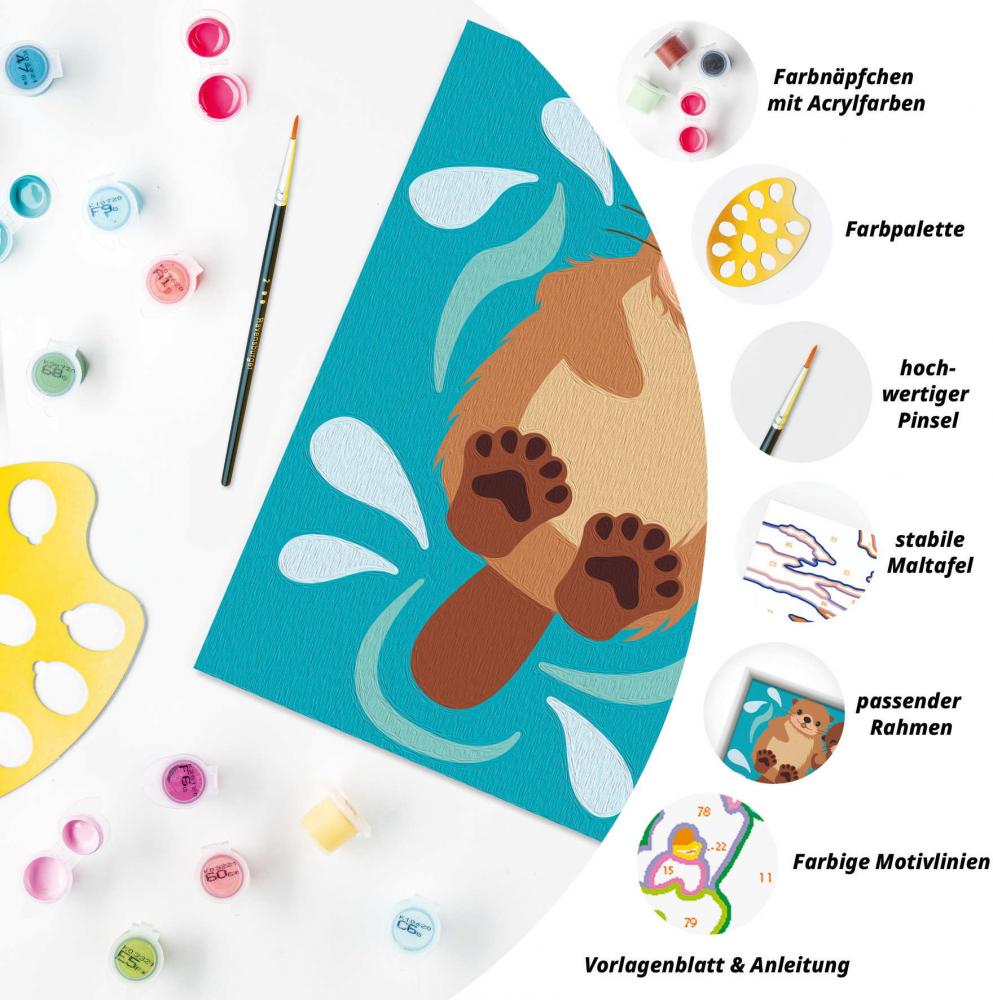 Ravensburger Malen nach Zahlen CREART Serie E Verliebte Otter 12023125 12023125