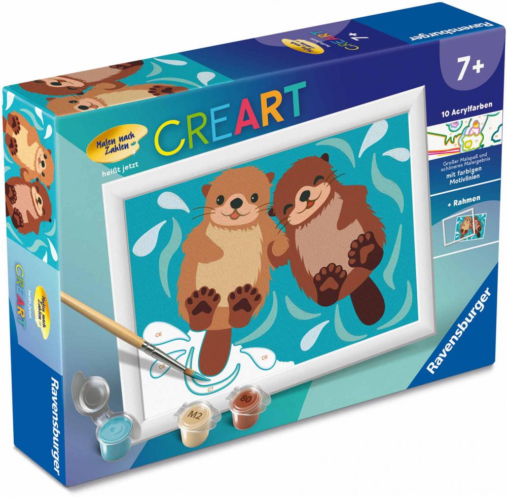 Ravensburger Malen nach Zahlen CREART Serie E Verliebte Otter 12023125 12023125