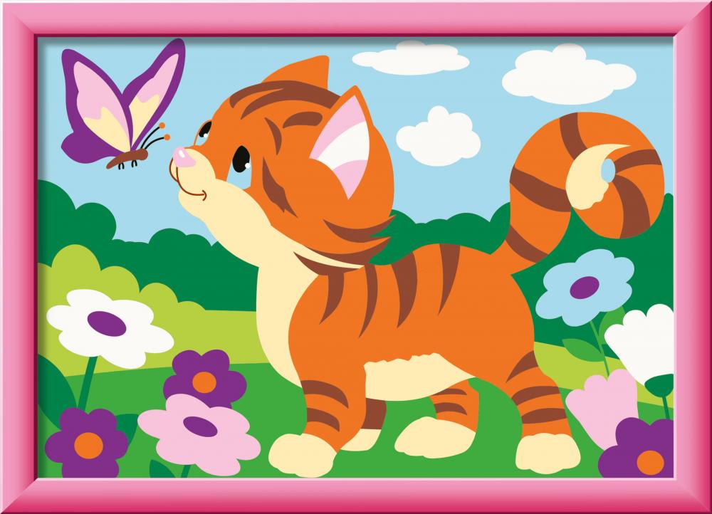 Ravensburger Malen nach Zahlen CREART Serie E Kätzchen im Garten 12023126 12023126