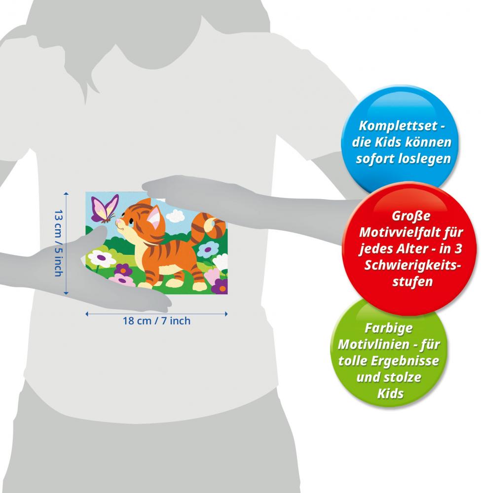 Ravensburger Malen nach Zahlen CREART Serie E Kätzchen im Garten 12023126 12023126