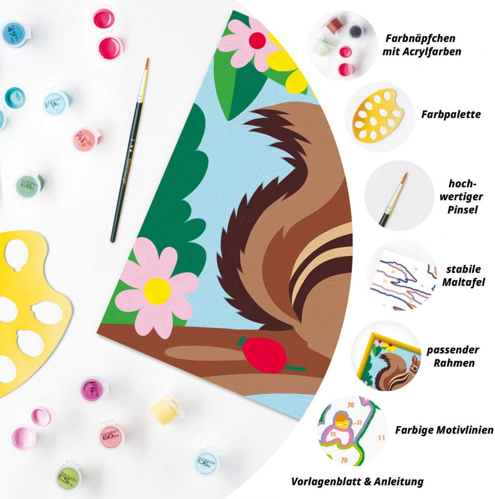Ravensburger Malen nach Zahlen CREART Serie E Streifenhörnchen 12023127 12023127