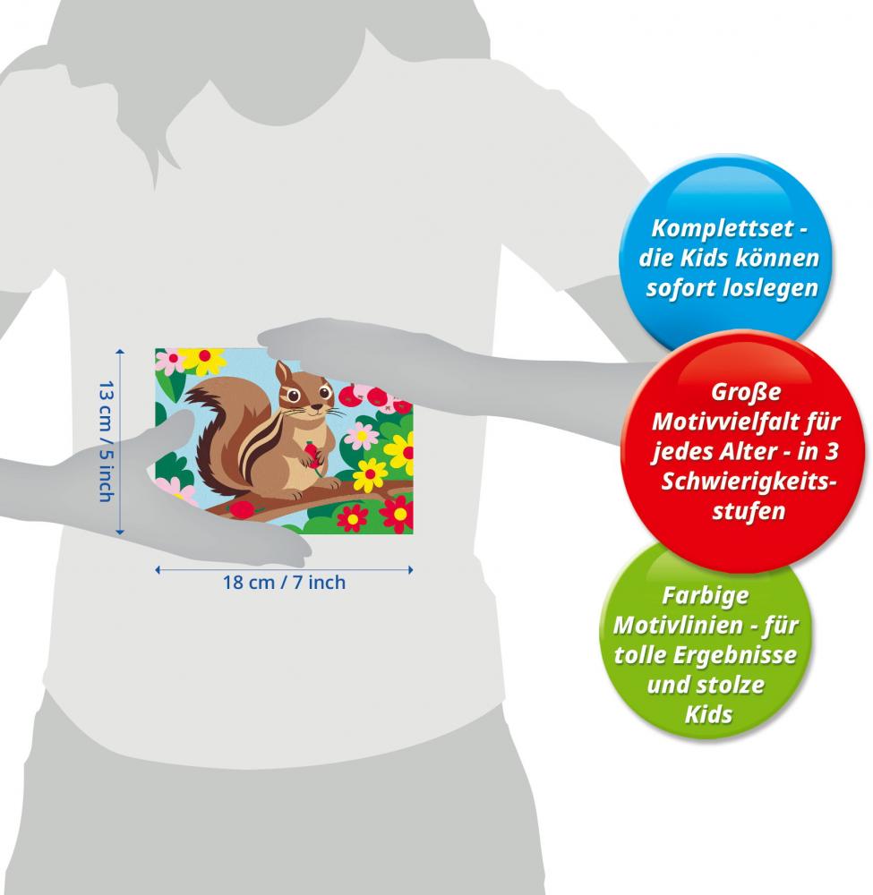 Ravensburger Malen nach Zahlen CREART Serie E Streifenhörnchen 12023127 12023127
