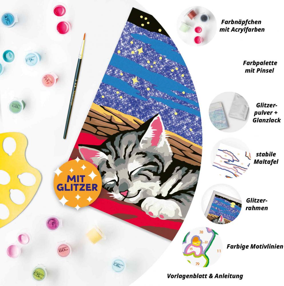 Ravensburger Malen nach Zahlen CREART Serie D Romantik Katzenträume 12023131 12023131