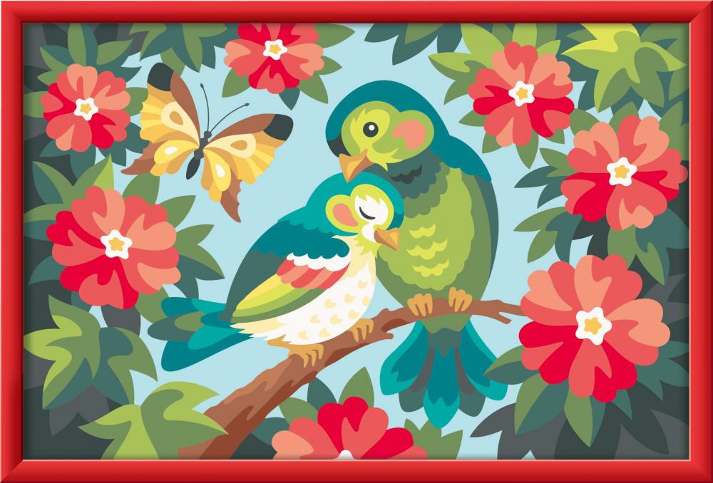 Ravensburger Malen nach Zahlen CREART Serie C Bunte Vögel 12023134 12023134