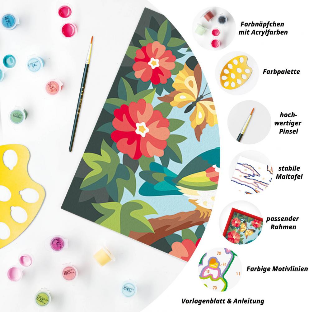 Ravensburger Malen nach Zahlen CREART Serie C Bunte Vögel 12023134 12023134