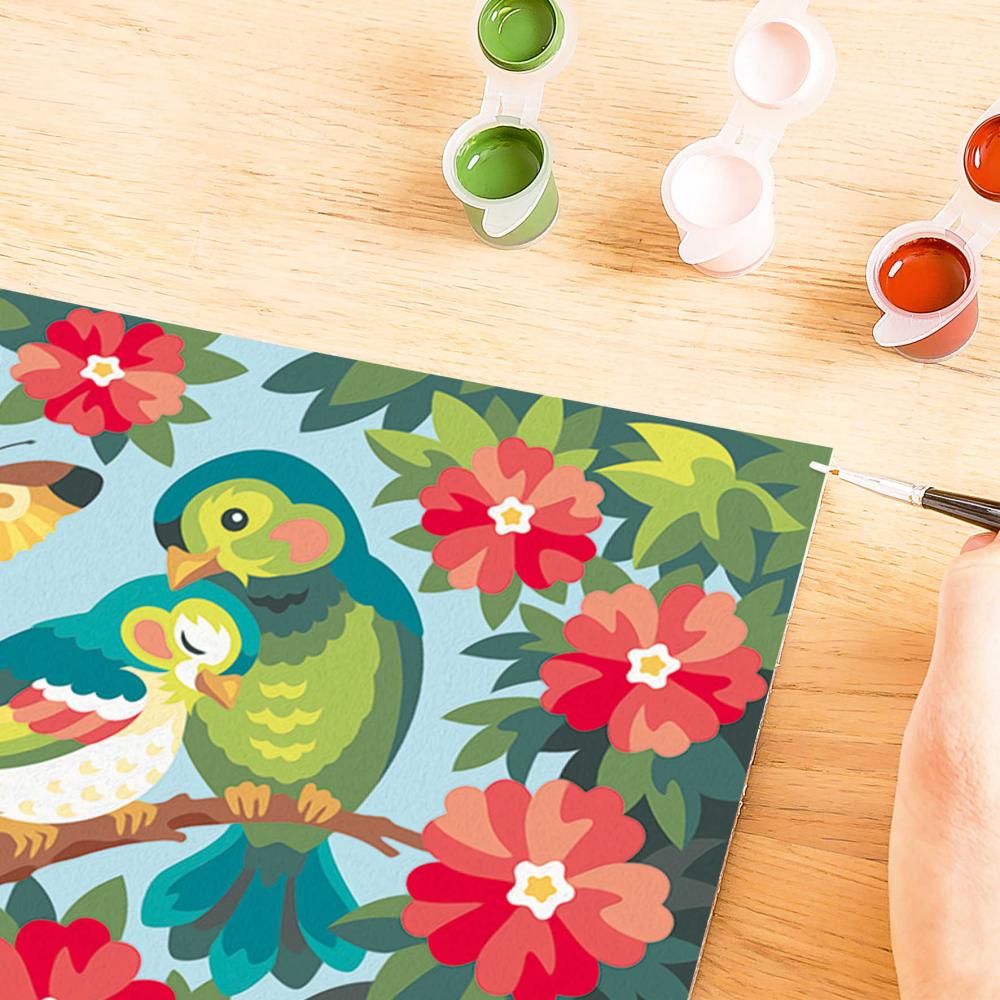 Ravensburger Malen nach Zahlen CREART Serie C Bunte Vögel 12023134 12023134