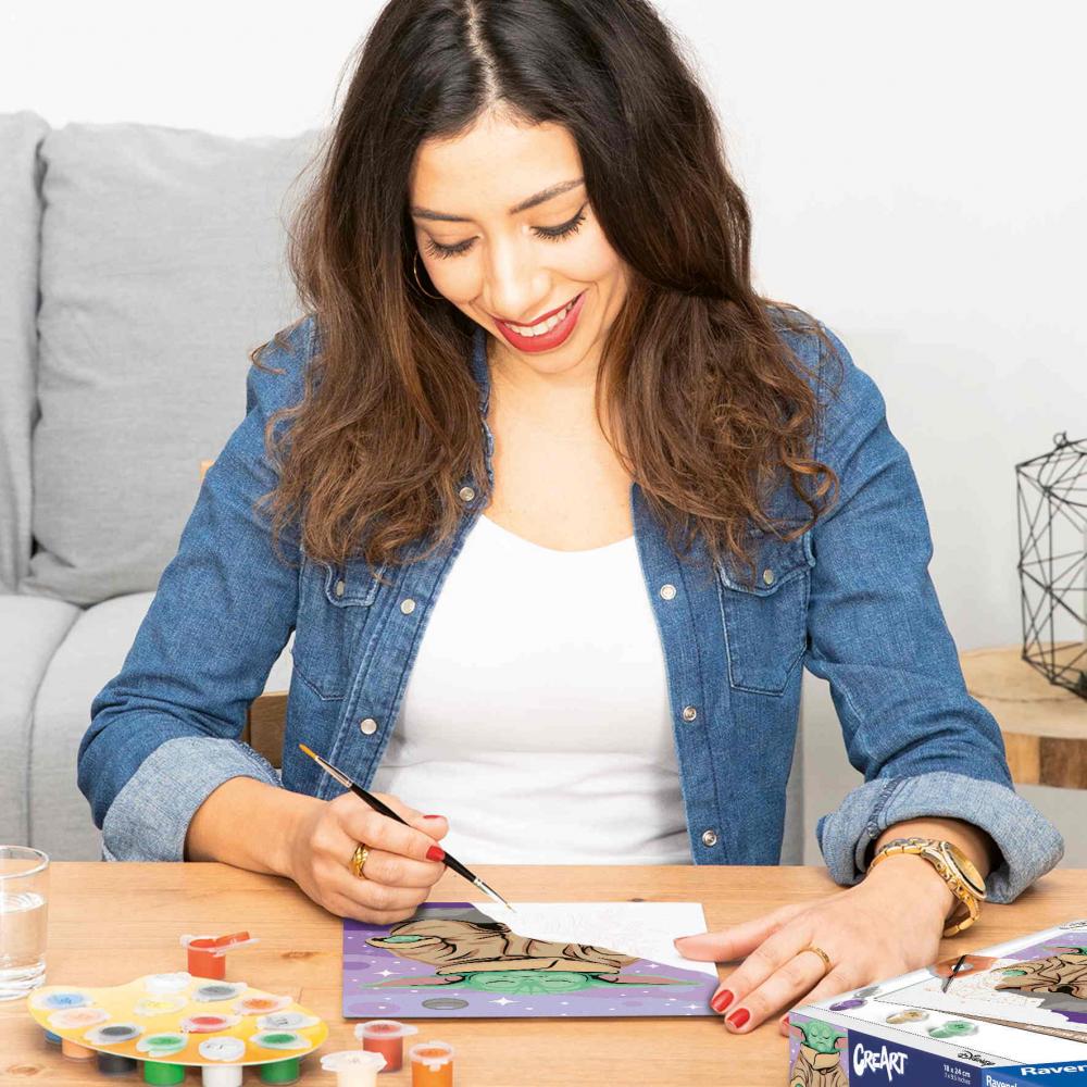 Ravensburger Malen nach Zahlen CREART Trend Serie D Star Wars Meditierender Grogu 12023140 12023140