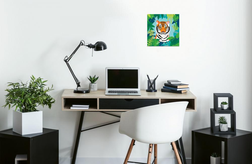 Ravensburger Malen nach Zahlen CREART Trend Serie Quadratisch Adults Trend Wilder Tiger 12023142