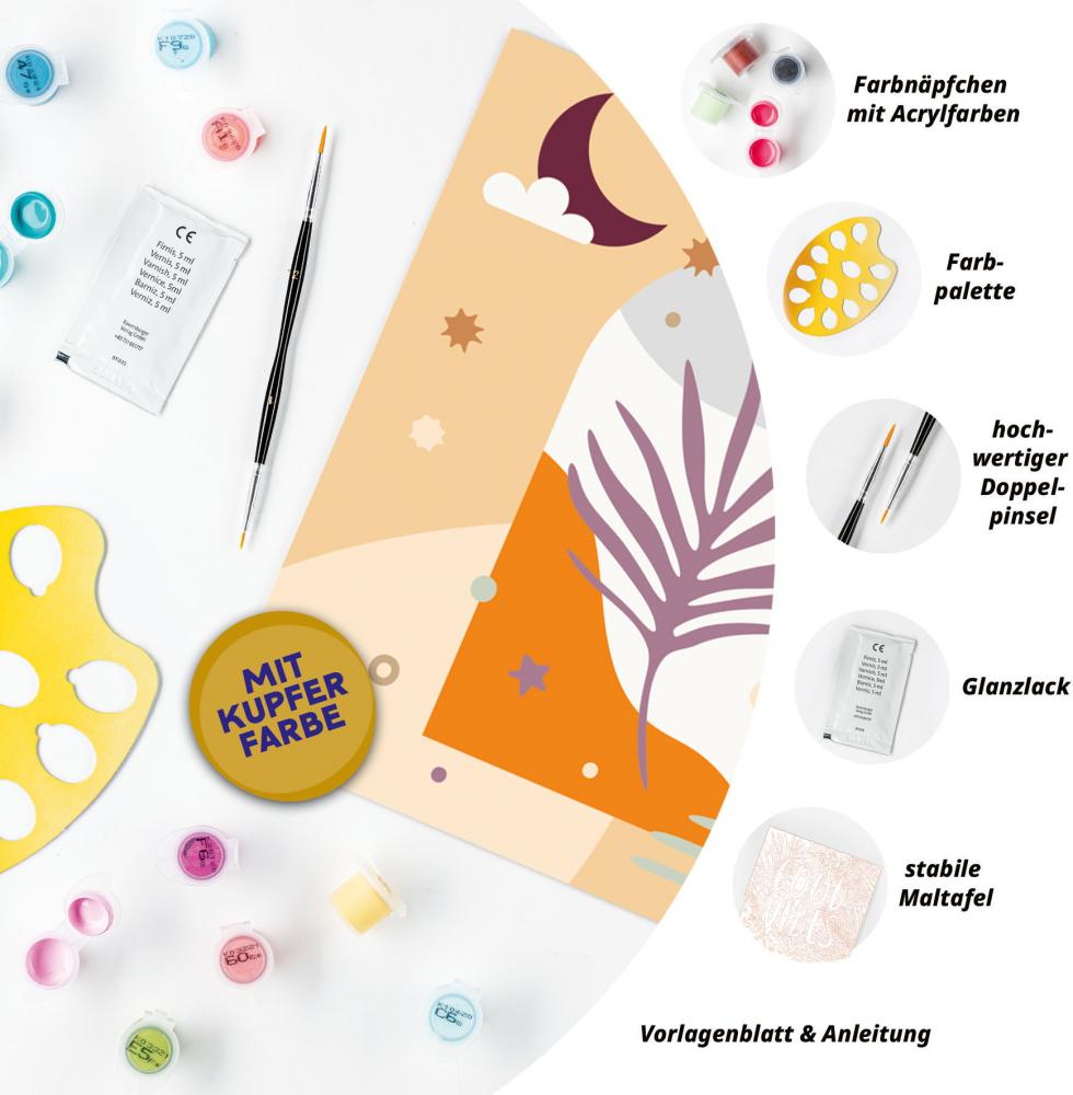 Ravensburger Malen nach Zahlen CREART Trend Serie Quadratisch Adults Trend Farn 12023145