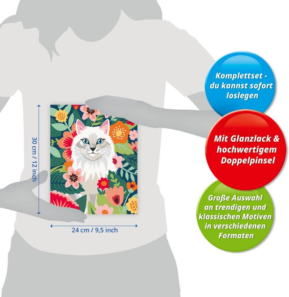 Ravensburger Malen nach Zahlen CREART Trend Serie C Samtpfote 12023146