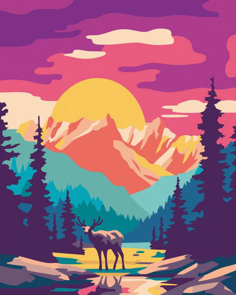 Ravensburger Malen nach Zahlen CREART Trend Serie C National Park 12023148