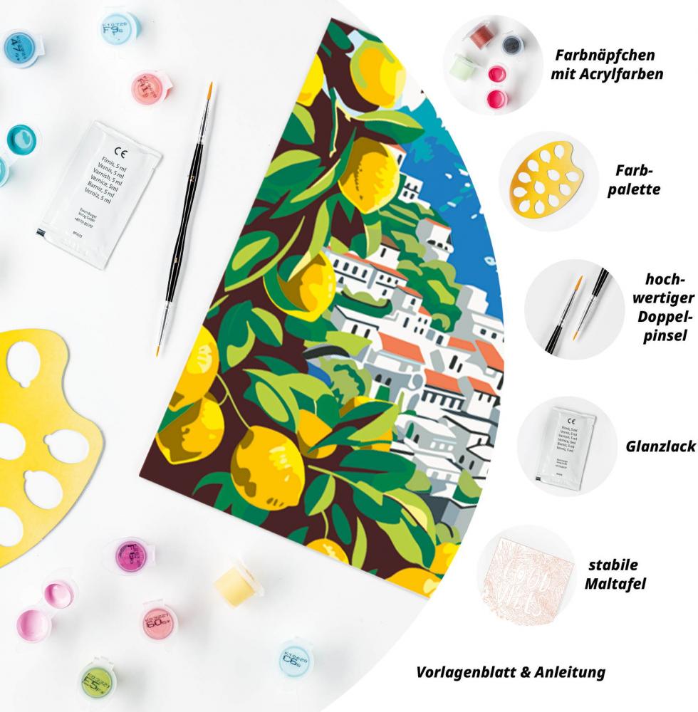 Ravensburger Malen nach Zahlen CREART Premium Serie B Adults Premium Amalfiküste 12023149 12023149