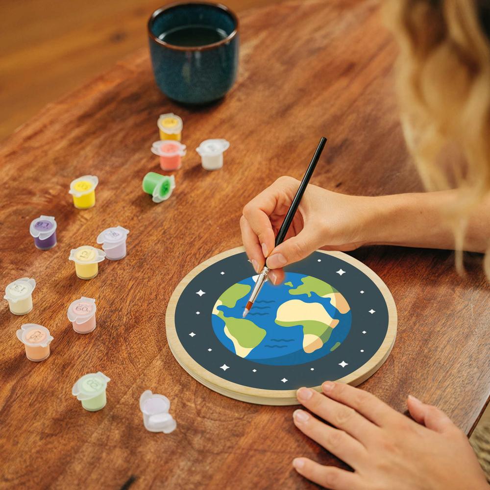 Ravensburger Malen nach Zahlen CREART Wooden Tag und Nacht 12023155