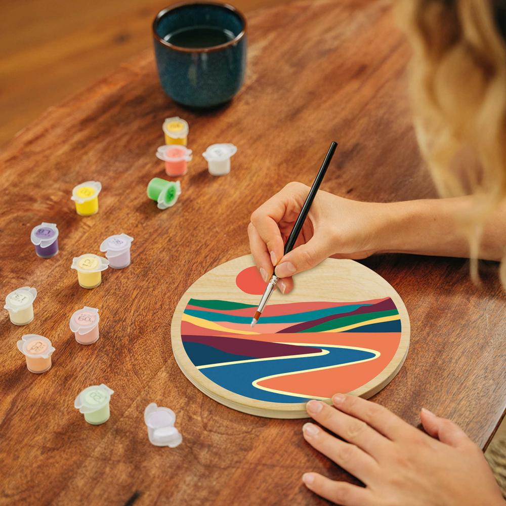 Ravensburger Malen nach Zahlen CREART Wooden Fluss der Natur 12023157