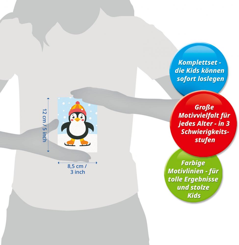Ravensburger Malen nach Zahlen CREART Serie F Pinguin im Schnee 12023168 12023168
