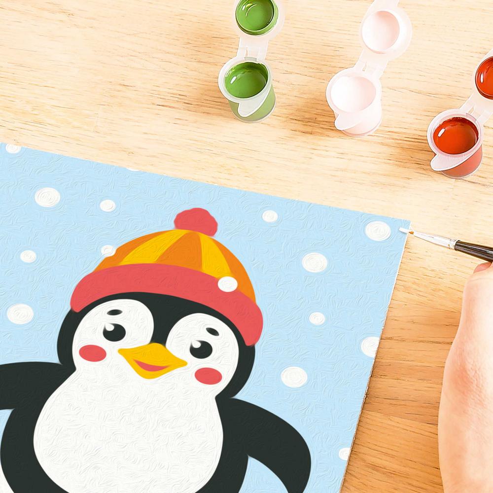 Ravensburger Malen nach Zahlen CREART Serie F Pinguin im Schnee 12023168 12023168