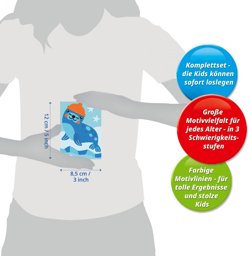 Ravensburger Malen nach Zahlen CREART Serie F Kleine Robbe 12023172 12023172