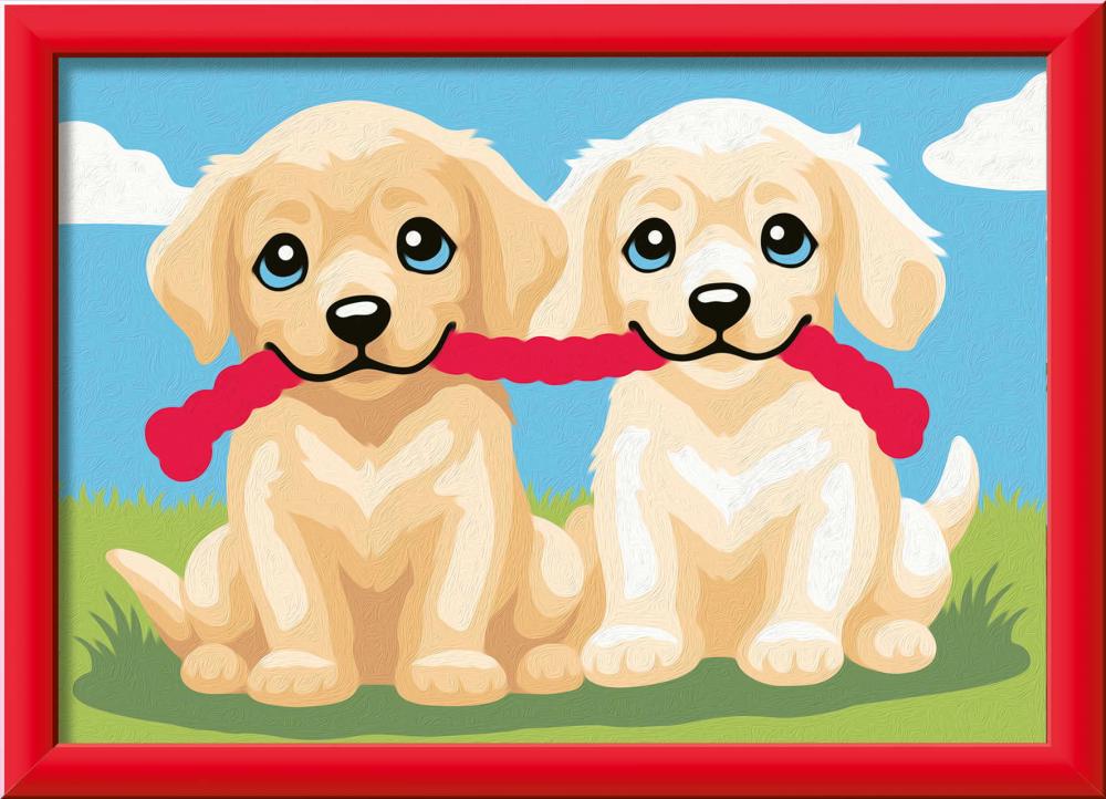 Ravensburger Malen nach Zahlen CREART Serie E Spielende Hunde 12023175 12023175