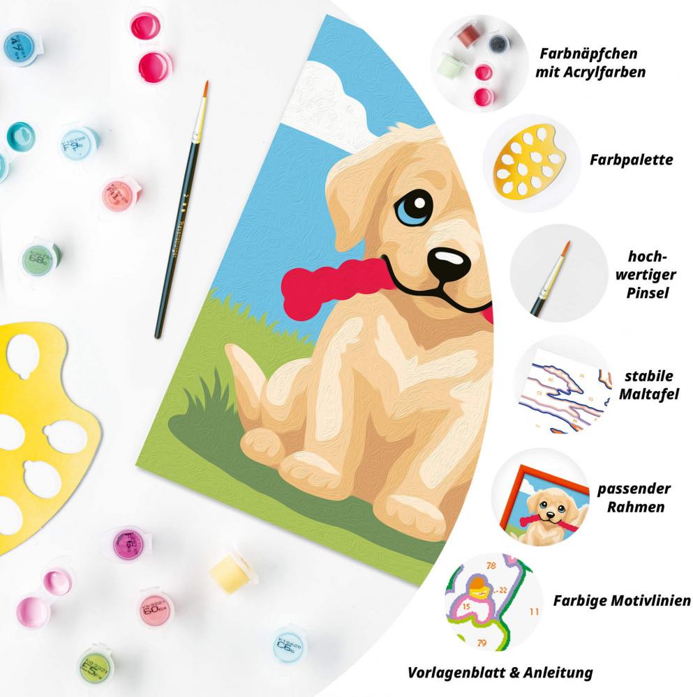 Ravensburger Malen nach Zahlen CREART Serie E Spielende Hunde 12023175 12023175