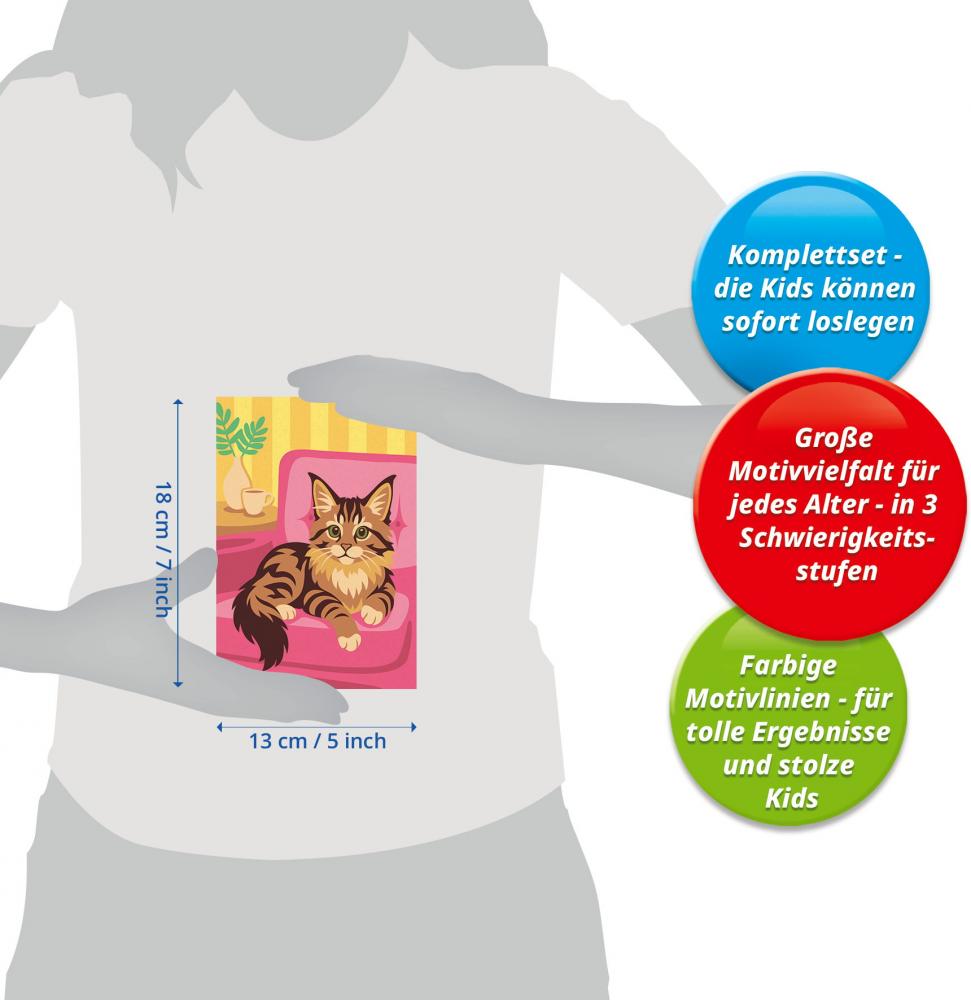 Ravensburger Malen nach Zahlen CREART Serie E Maine-Coon-Kätzchen 12023178 12023178