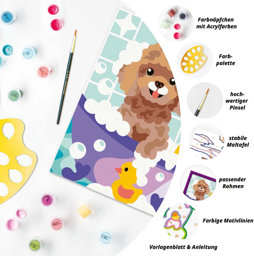 Ravensburger Malen nach Zahlen CREART Serie D Badender Pudel 12023181 12023181