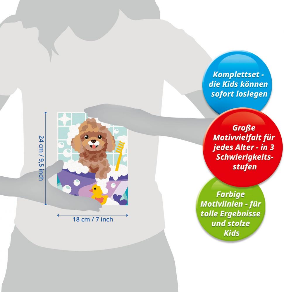 Ravensburger Malen nach Zahlen CREART Serie D Badender Pudel 12023181 12023181