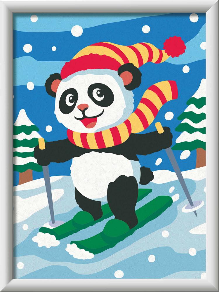 Ravensburger Malen nach Zahlen CREART Serie D Skifahrender Panda 12023184 12023184