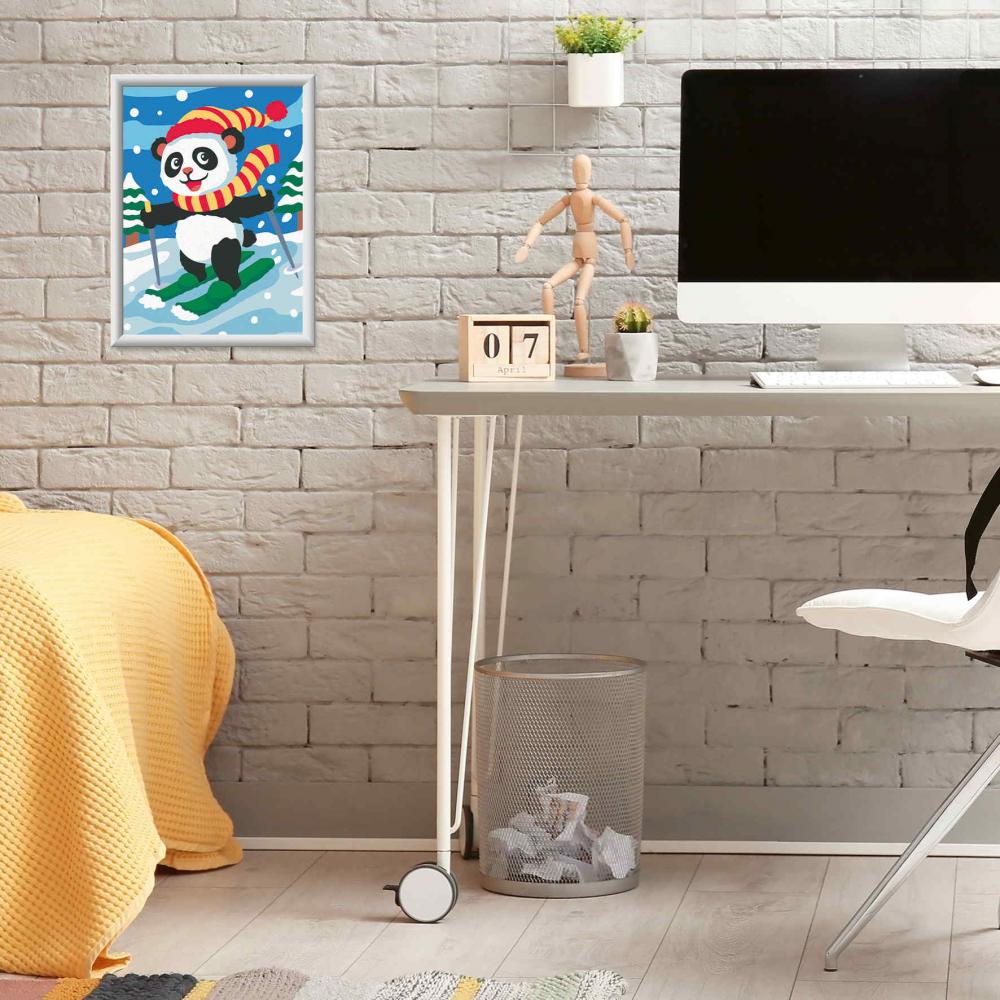 Ravensburger Malen nach Zahlen CREART Serie D Skifahrender Panda 12023184 12023184