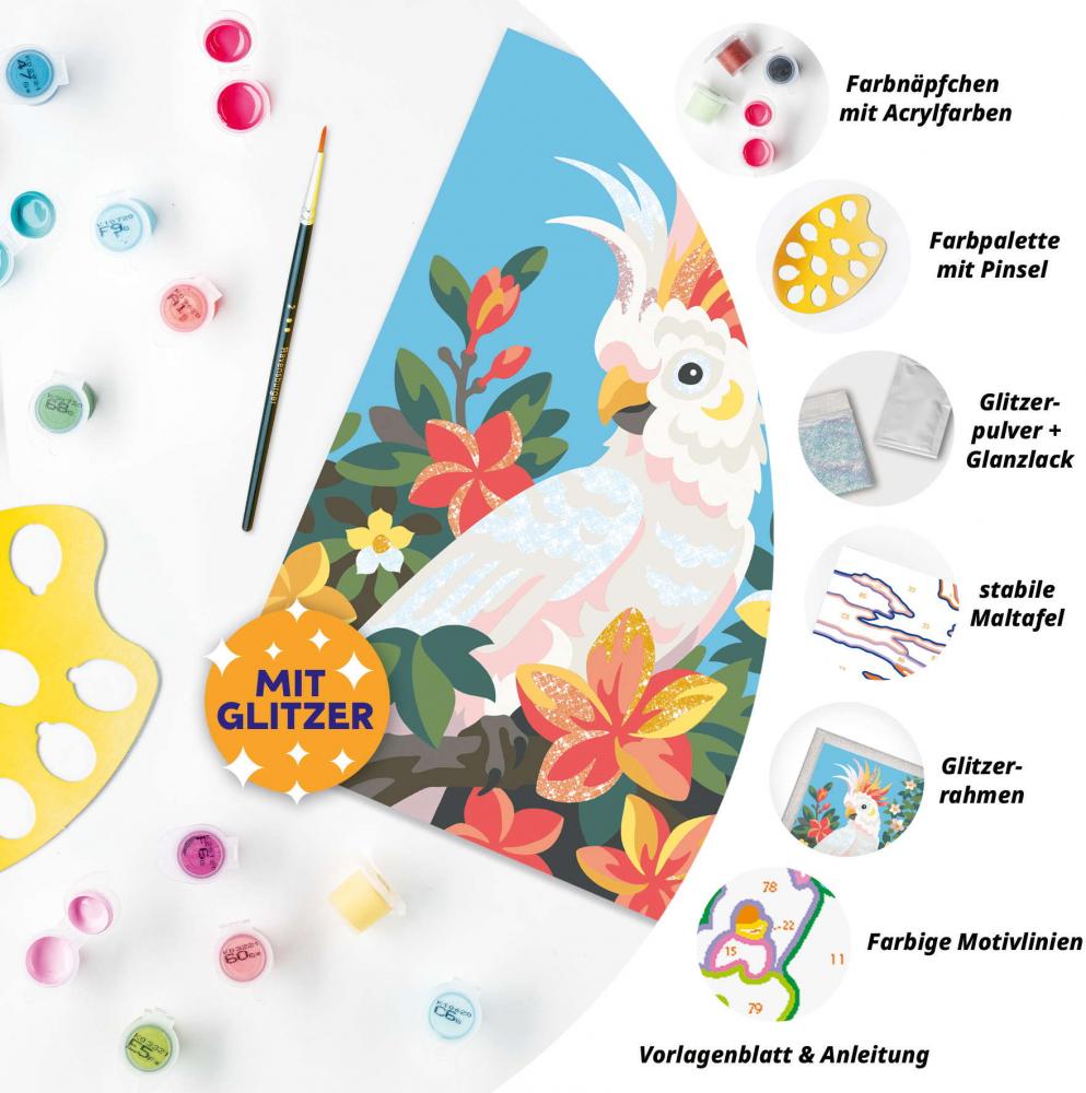 Ravensburger Malen nach Zahlen CREART Serie D Romantik Kakadu 12023186 12023186