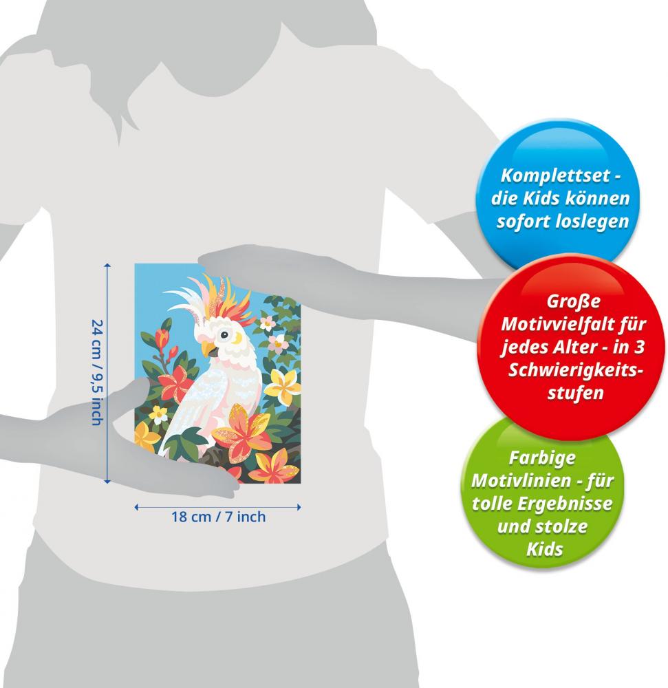 Ravensburger Malen nach Zahlen CREART Serie D Romantik Kakadu 12023186 12023186